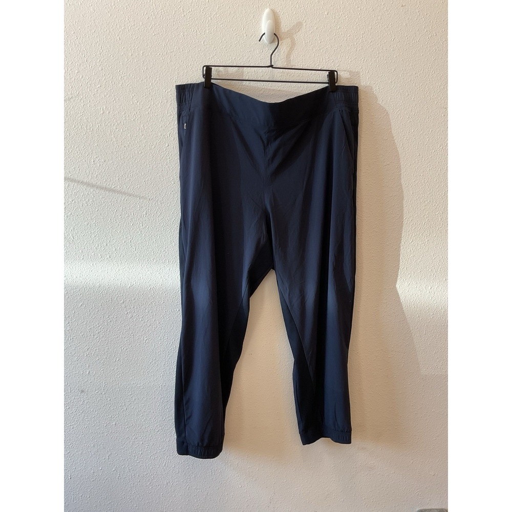 Athleta Brooklyn Legacy Mid Rise Jogger Pant Women 20 Navy Blue Pull On Athletic